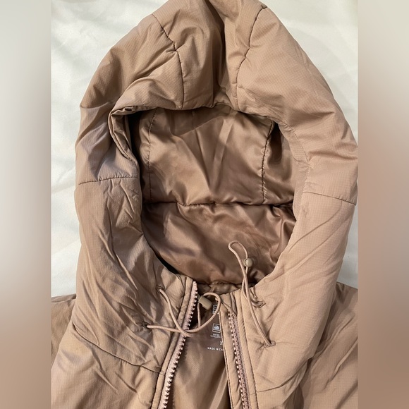 UNIQLO Women Fall / Spring Zipper Coat / Jacket with hood Khaki Size XS - Picture 4 of 8